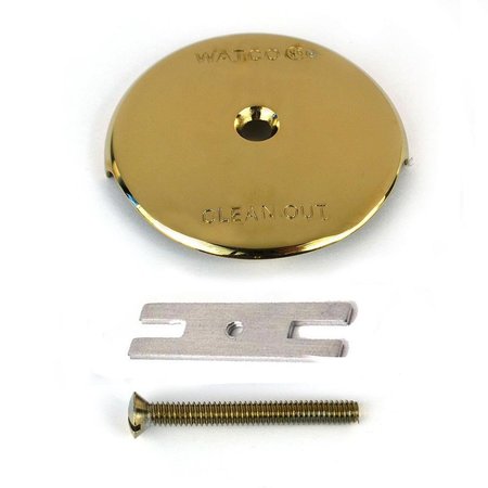 WATCO 1-Hole Bath Overflow Plate Kit, Brass 18003-PB